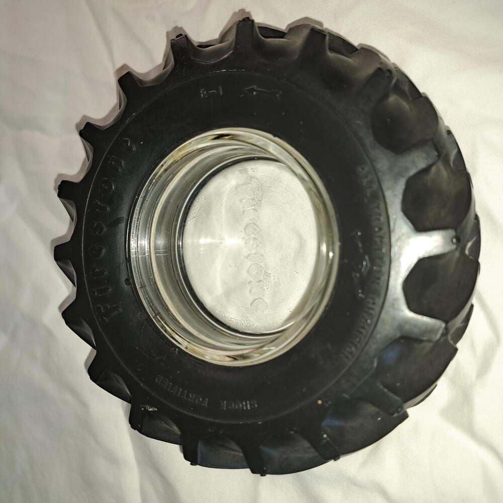 Vintage Firestone Tire Advertising Ashtray
